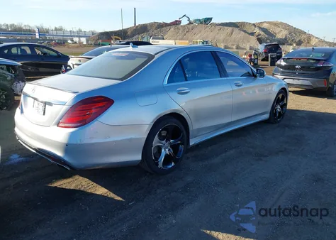 2015 Mercedes-Benz S 550 4Matic из США, поврежденный, VIN WDDUG8FB8FA161337